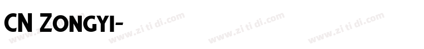 CN Zongyi字体转换